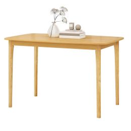 48 x 28 inch Classic Farmhouse Dining Table with Natural Wood Finish