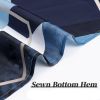 72"W x 72"H Blue White Hexagon Geometric Pattern Polyester Shower Curtain