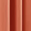 52 x 63 inch Solid Apricot Orange Thermal Blackout Curtain Panels - Set of 2