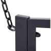 Modern Farmhouse Antique Black 2-Person Metal Outdoor Hanging Porch Swing