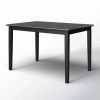 Farmhouse 32 x 48 inch Dining Table in Black Wood Finish