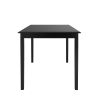 Farmhouse 32 x 48 inch Dining Table in Black Wood Finish