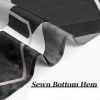 72"W x 78"H Black White Hexagonal Pattern Polyester Shower Curtain