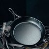 Black 2 Piece Lightweight Cast Iron Skillet Set -  Made in USA