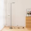 Black Modern Minimalistic 57-inch Slim Bar-Shaped Dimmable LED Corner Floor Lamp