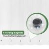 72"W x 92"H XL Clear PEVA Waterproof Shower Curtain Liner Magnets Bottom Hem