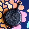 Black 10 inch Lightweight Cast Iron Skillet -  D√åa de los Muertos - Made in USA