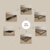 Full size 8-inch Metal Frame Box-Spring Mattress Foundation with Cover