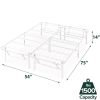 Full Size White Metal Heavy Duty Platform Bed Frame