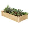 2ft x 4ft Low Profile Cedar Wood Raised Garden Bed Planter Box - Made In USA