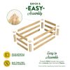 2ft x 4ft Low Profile Cedar Wood Raised Garden Bed Planter Box - Made In USA