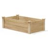 2ft x 4ft Cedar Wood Raised Garden Bed Planter Box - Made In USA