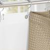 72"W x 84"H Beige Waffle Textured 3 in 1 Shower Curtain Set
