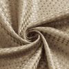 72"W x 84"H Beige Waffle Textured 3 in 1 Shower Curtain Set