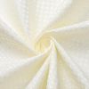 72"W x 72"H Ivory Waffle Textured Shower Curtain Set with Liner