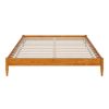 King size Solid Hardwood Platform Bed Frame in Natural Wood Finish