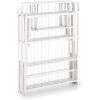 King Size White Metal Heavy Duty Platform Bed Frame