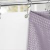 72"W x 72"H Lavender Waffle Textured Shower Curtain Set with Liner