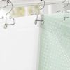 72"W x 72"H Mint Green Waffle Textured Shower Curtain Set with Liner