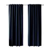 52 x 102 inch Solid Navy Blue Thermal Blackout Curtain Panels - Set of 2