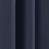 52 x 63 inch Solid Navy Blue Thermal Blackout Curtain Panels - Set of 2