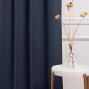 52 x 84 inch Solid Navy Blue Thermal Blackout Curtain Panels - Set of 2