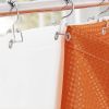 72"W x 78"H Burnt Orange Waffle Textured Shower Curtain Set with Liner