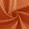 72"W x 78"H Burnt Orange Waffle Textured Shower Curtain Set with Liner