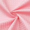 72"W x 84"H Pink Waffle Textured Polyester Shower Curtain Set with PEVA Liner