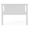 Queen size Farmhouse Solid Wood Slatted Headboard in White Finish