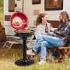 Red Double Layer Portable Electric 1600 Watt BBQ Grill
