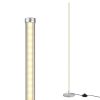 Silver Minimalist 57-inch Slim Bar-Shaped Dimmable LED Corner Floor Lamp