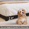 Twin size 3-inch Low Profile Heavy Duty Metal Bed Frame in Matte Black
