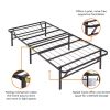 Twin XL Metal Platform Bed Frame with Storage Space