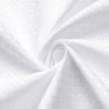 72"W x 78"H White Waffle Textured 3 in 1 Shower Curtain Set