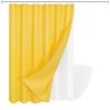 72"W x 72"H Yellow Waffle Textured 3 in 1 Shower Curtain Set