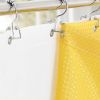 72"W x 72"H Yellow Waffle Textured 3 in 1 Shower Curtain Set