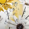 72"W x 72"H Yellow Vibrant Floral Butterfly Polyester Shower Curtain