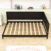 Full size Modern Daybed in Espresso Brown Wood Finish