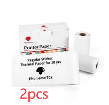 Portable Mini Thermal Label Printer Home Photo Printer Student Wrong Question Printer Bluetooth-compatible Mini Label Printer Price Tag (Option: Style A 2pcs-USB)