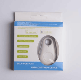 Water Drop Bluetooth-compatible Anti Lost Object Finder (Option: White)