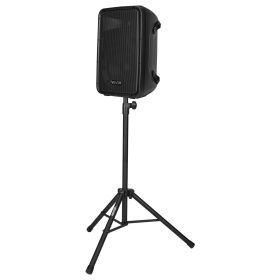 2 X 8 In Speakers Portable PA System 300W Mixer Bluetooth Mic For DJ Party (Color: Black)