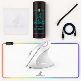 Gaming Mousepad With Vertical Mouse Bundle Edit (Color: White)