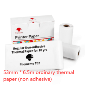 Portable Mini Thermal Label Printer Home Photo Printer Student Wrong Question Printer Bluetooth-compatible Mini Label Printer Price Tag (Option: Non stick printing paper-USB)